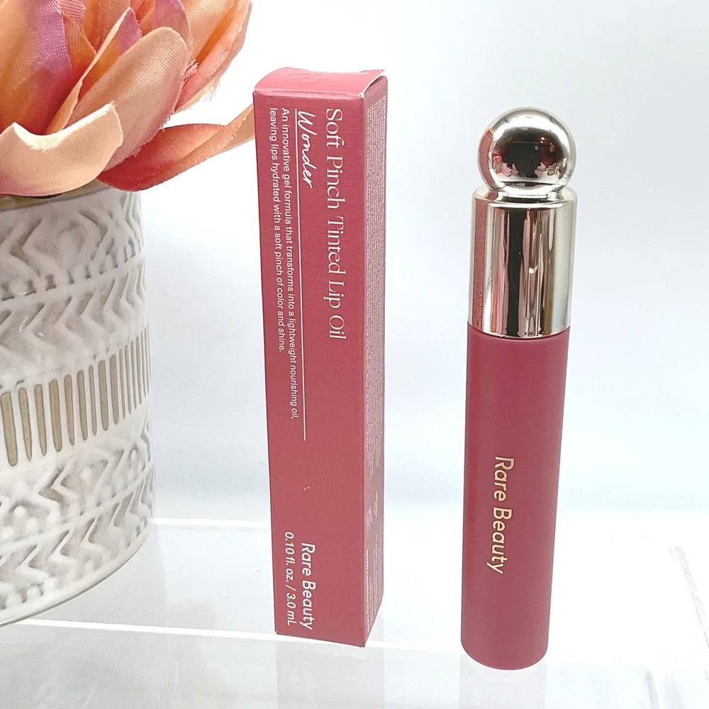 Rare Beauty Soft Pinch Tinted Lip Oil Hydrating Sheer Color Shade Wonder 3ml NEW